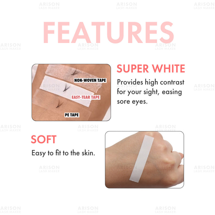 Easy-Tear Super White Tape