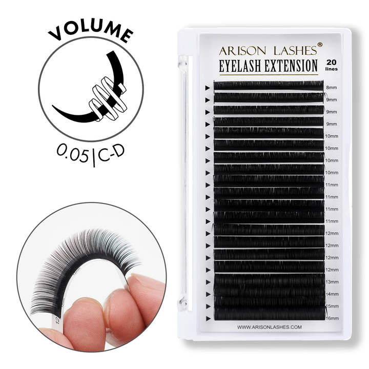Volume Lashes - 0.05mm - 20 Rows