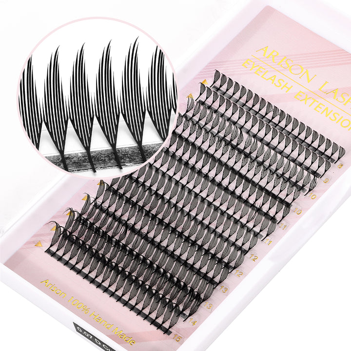 Premade Anime Comic Leaf Lashes