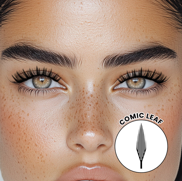 Premade Anime Comic Leaf Lashes