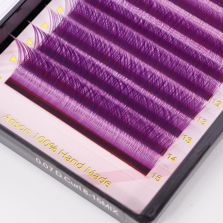 Purple YY Lashes - 0.07mm