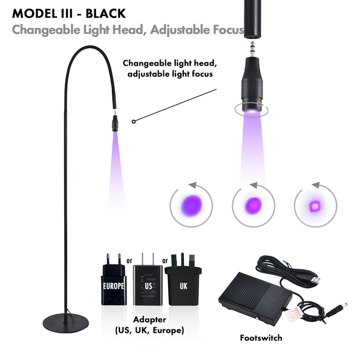 UV Lash Lamp Model III - Photobiological Safe