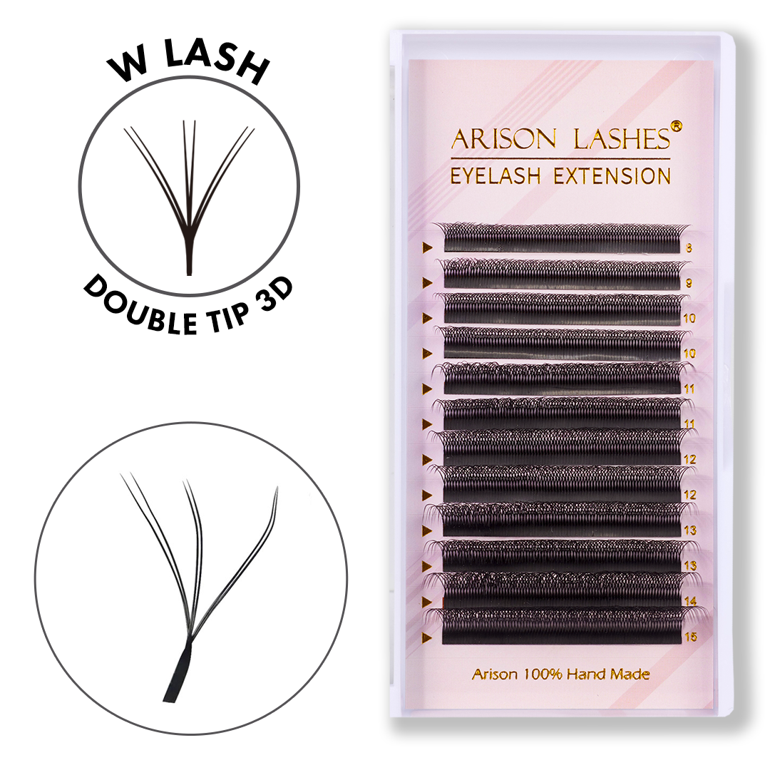 ARISON LASHES® Double Tip W3D Lash Extensions Tray