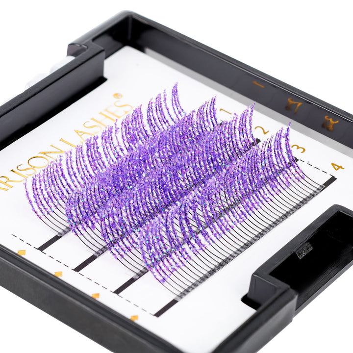 Glitter Eyelash Extensions Mini Tray - 0.15mm