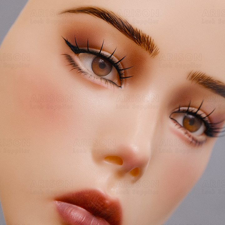 Textured Mannequin Face for Lash Extension and Makeup