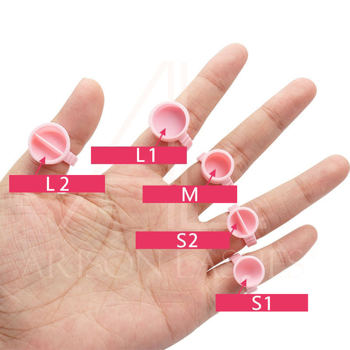 Disposable Lash Extension Glue Ring 100pcs
