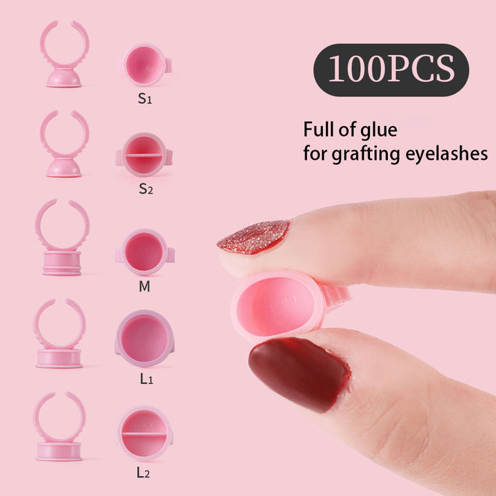 Disposable Lash Extension Glue Ring 100pcs