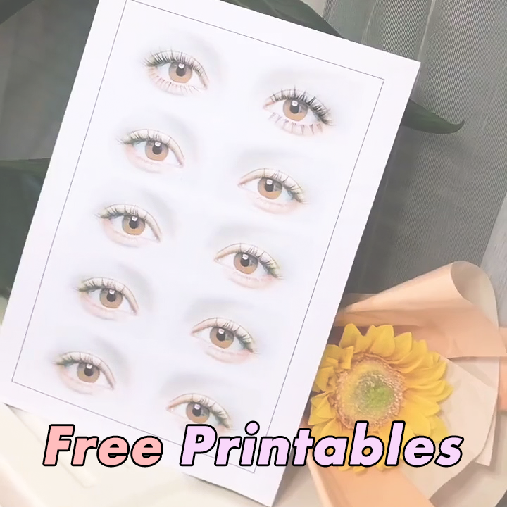 Free Printables: Eyelash Extension Practice Map