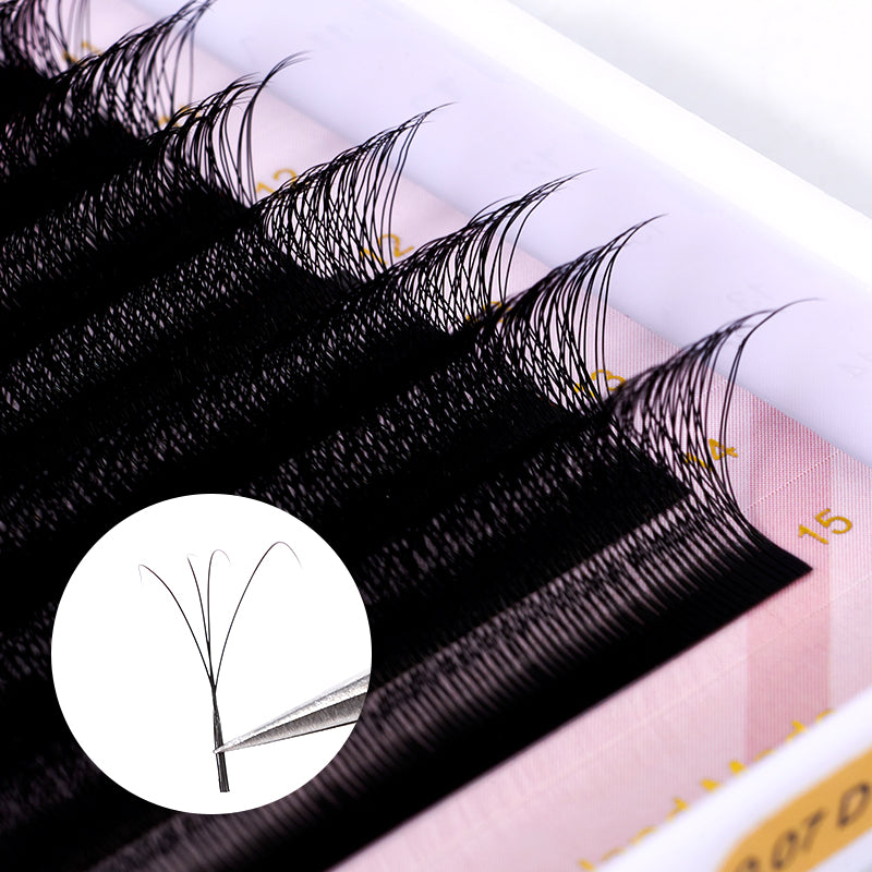 W-Shape Eyelash Extensions - 5D, 0.07mm