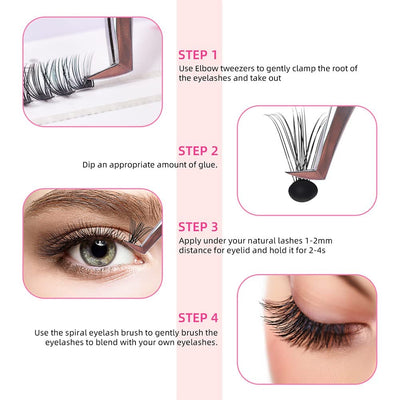 DIY Eyelash Extensions Cluster Lashes 🇩🇪