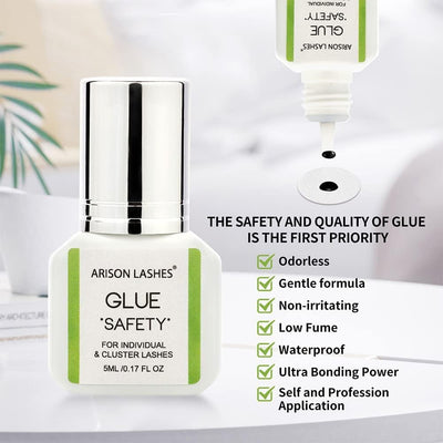 SAFETY Hypoallergenic Lash Extension Glue: 3-5 Sec Drying 🇩🇪