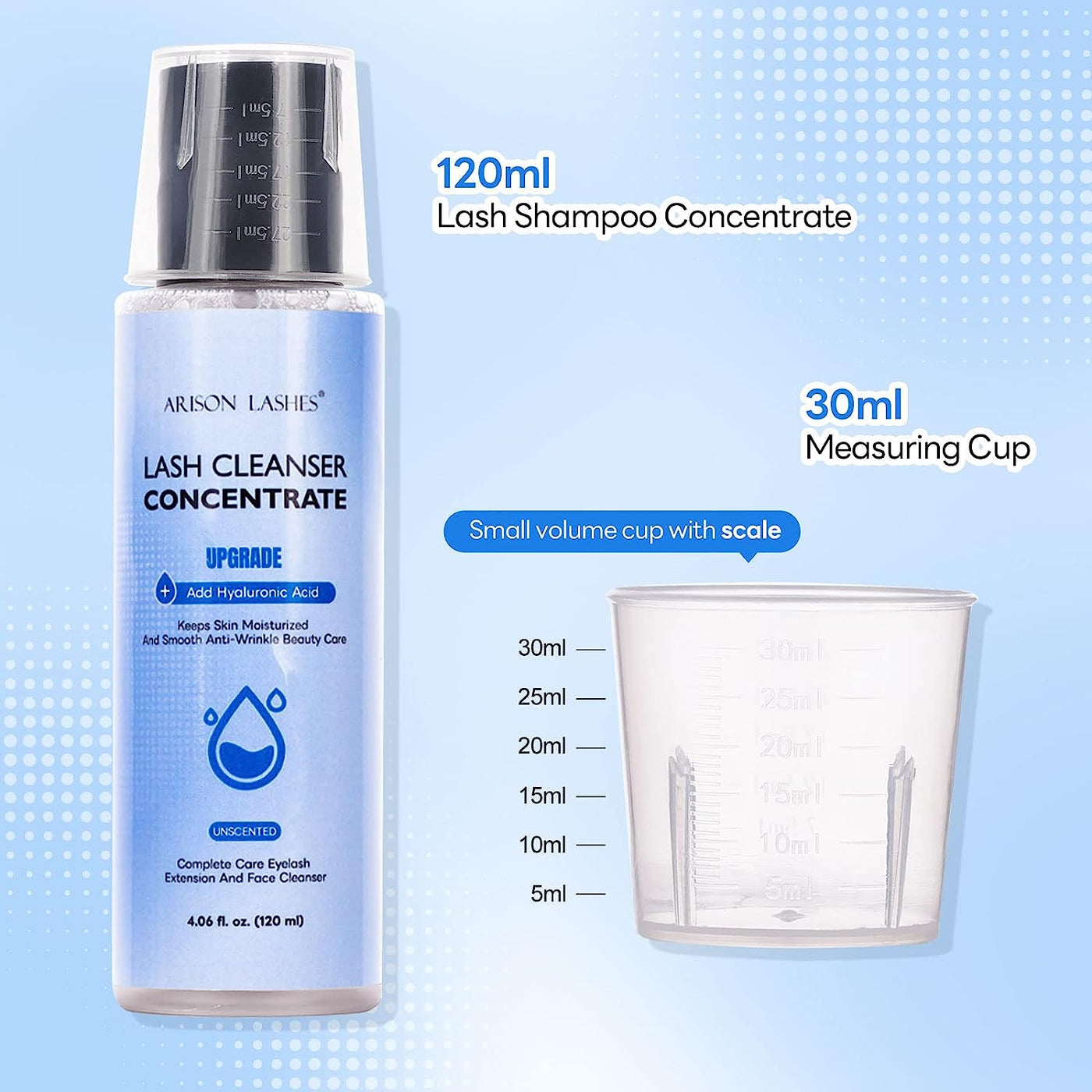 Lash Shampoo Concentrate With Hyaluronic Acid 120mL 🇺🇸