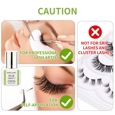 SAFETY Hypoallergenic Lash Extension Glue: 3-5 Sec Drying 🇩🇪