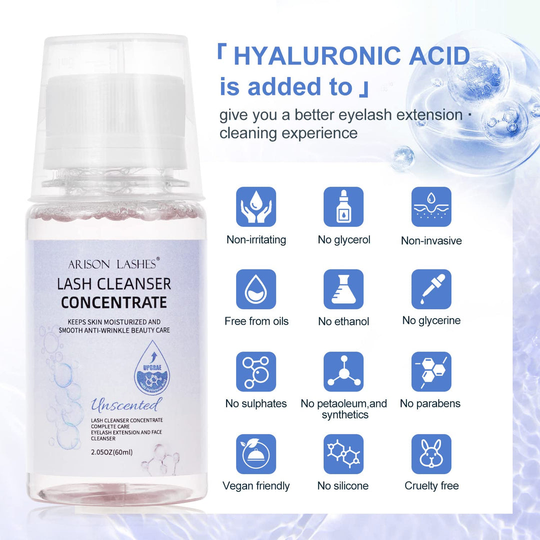 Lash Shampoo Concentrate With Hyaluronic Acid 60mL