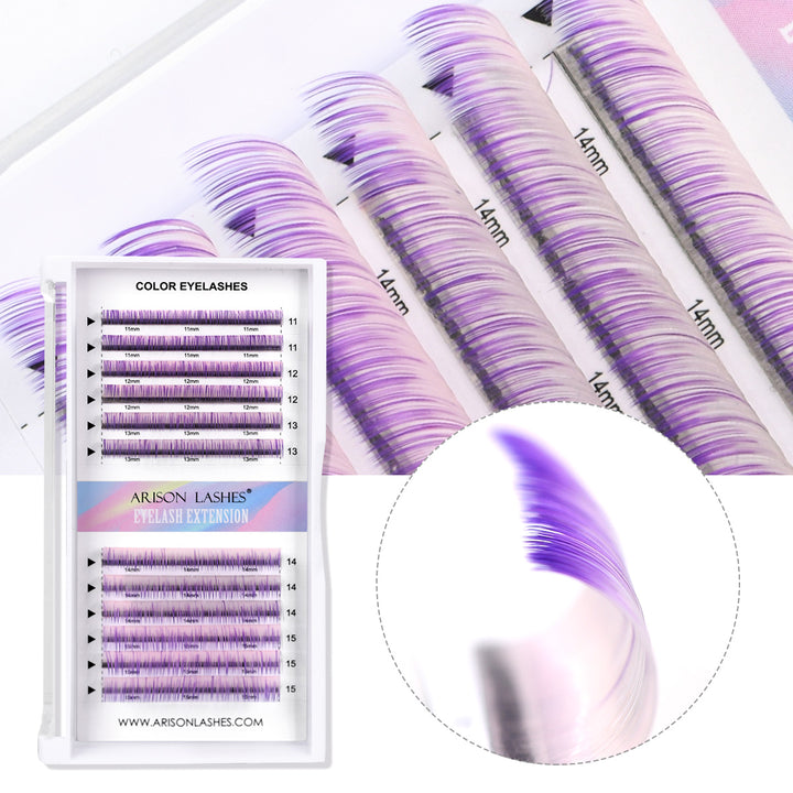Ombre Colored Lashes