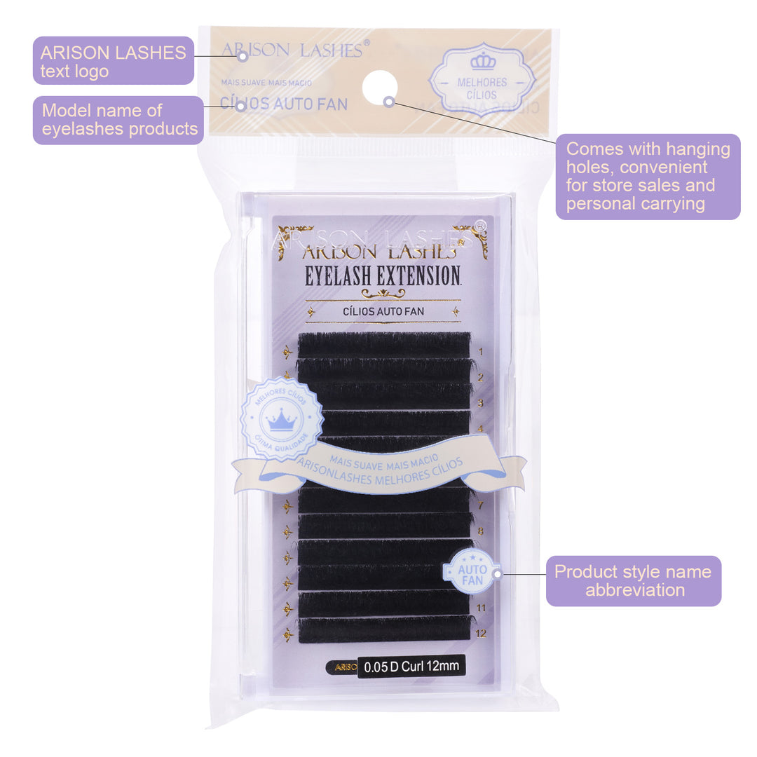 Premium Easy Fanning Lashes - 0.05mm