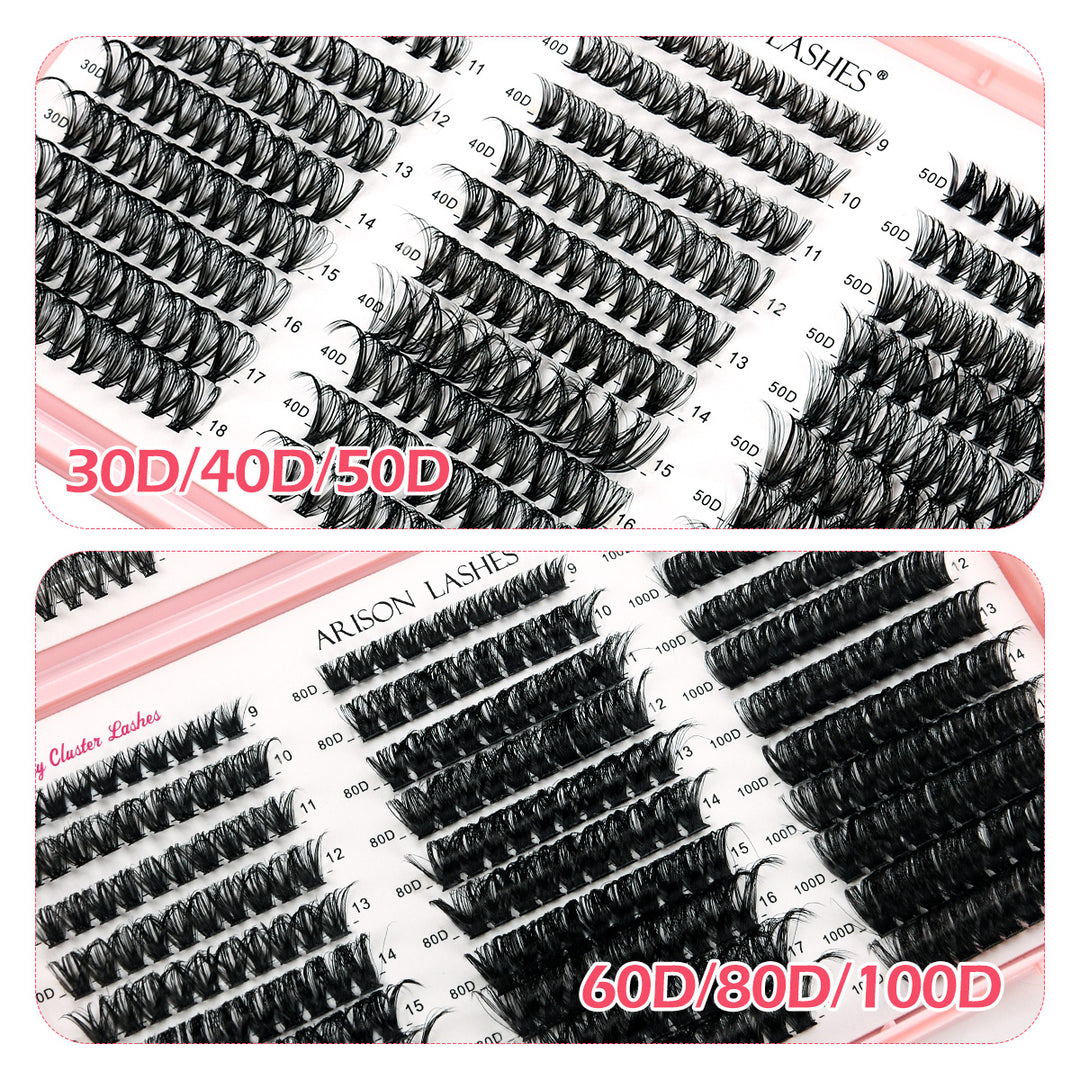 DIY Lash Cluster Book 30-100D - 590pcs