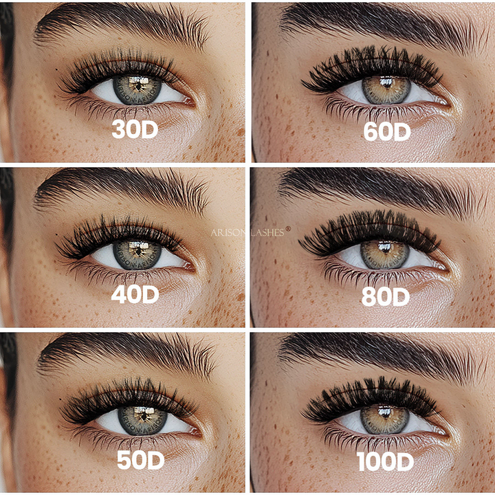 DIY Lash Cluster Book 30-100D - 590pcs