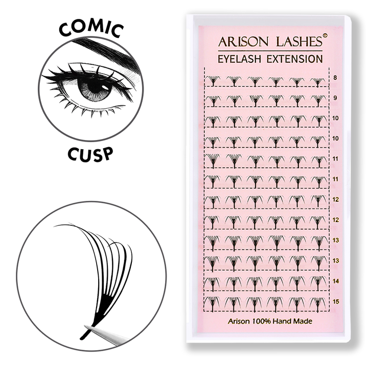 Premade Anime Comic Cusp Lashes