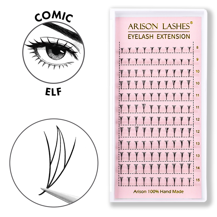 Premade Anime Comic Elf Lashes