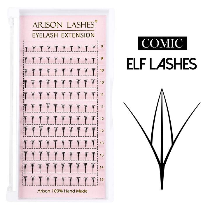 Premade Anime Comic Elf Lashes