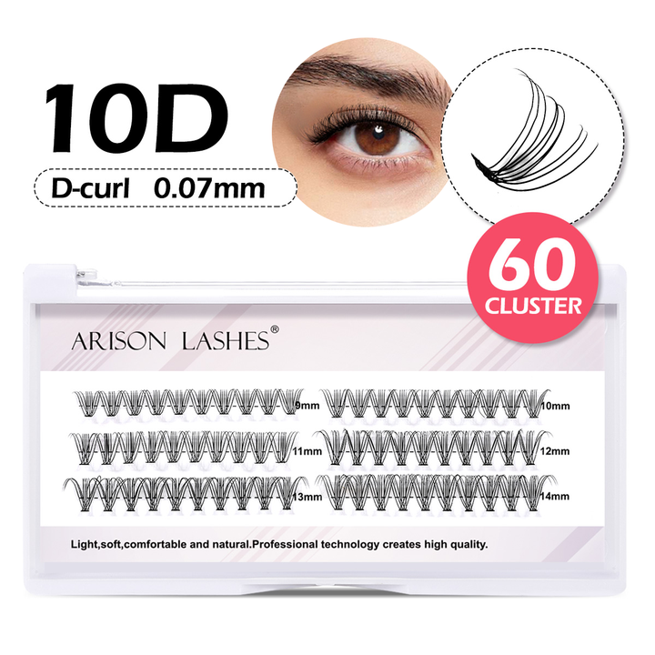 DIY Eyelash Clusters 10D-100D - 3 Rows