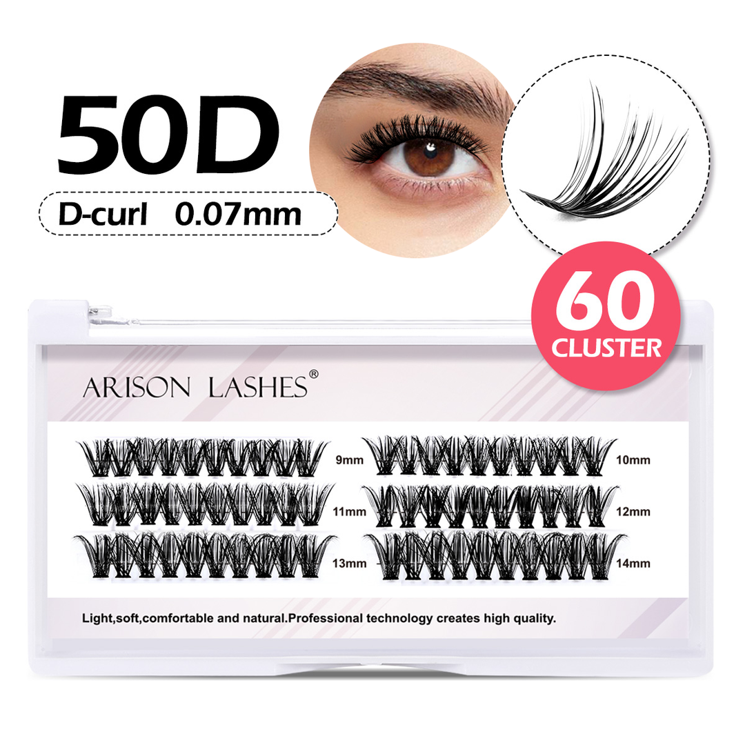 DIY Eyelash Clusters 10D-100D - 3 Rows