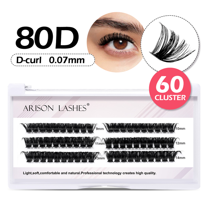 DIY Eyelash Clusters 10D-100D - 3 Rows