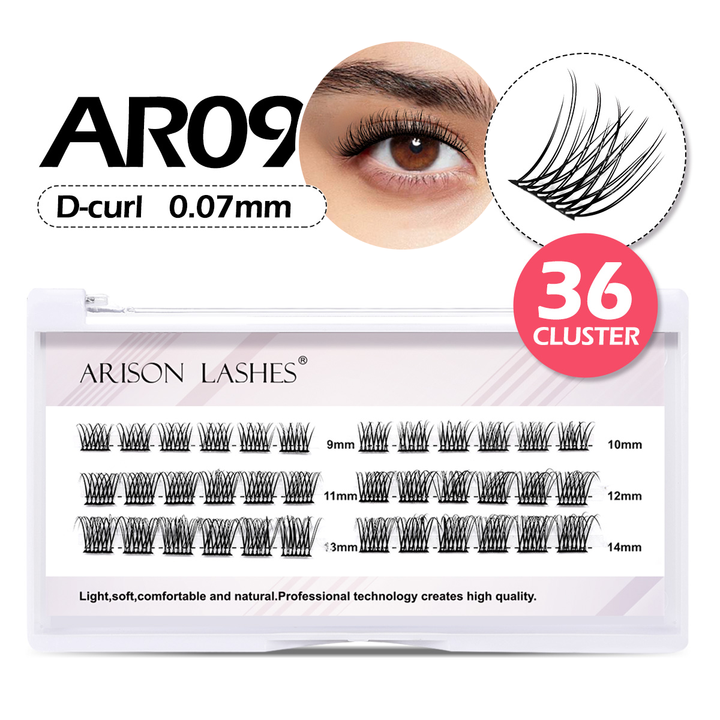 DIY Eyelash Clusters 10D-100D - 3 Rows