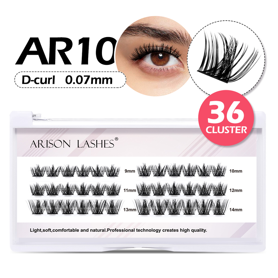 DIY Eyelash Clusters 10D-100D - 3 Rows