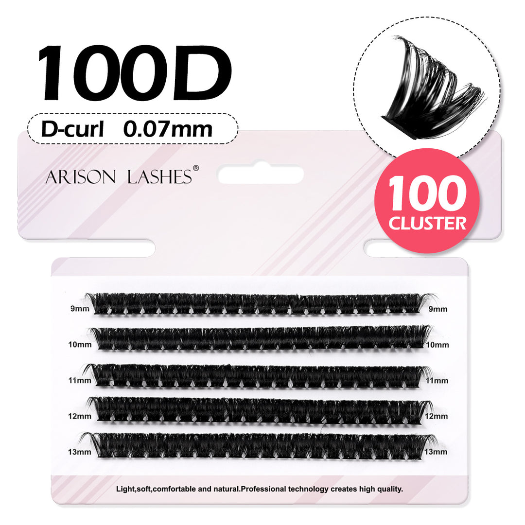 DIY Eyelash Clusters 10D-100D - 5 Rows