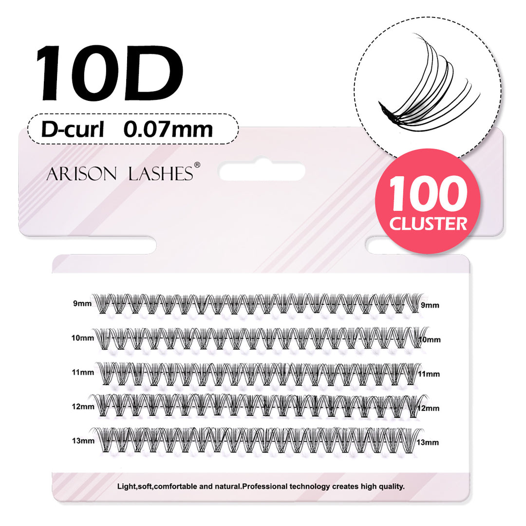 DIY Eyelash Clusters 10D-100D - 5 Rows