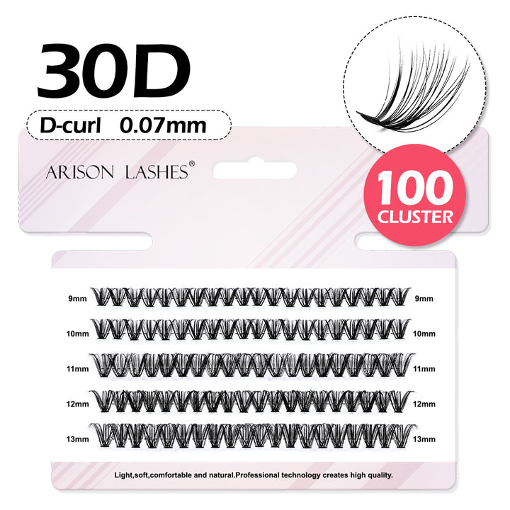 DIY Eyelash Clusters 10D-100D - 5 Rows