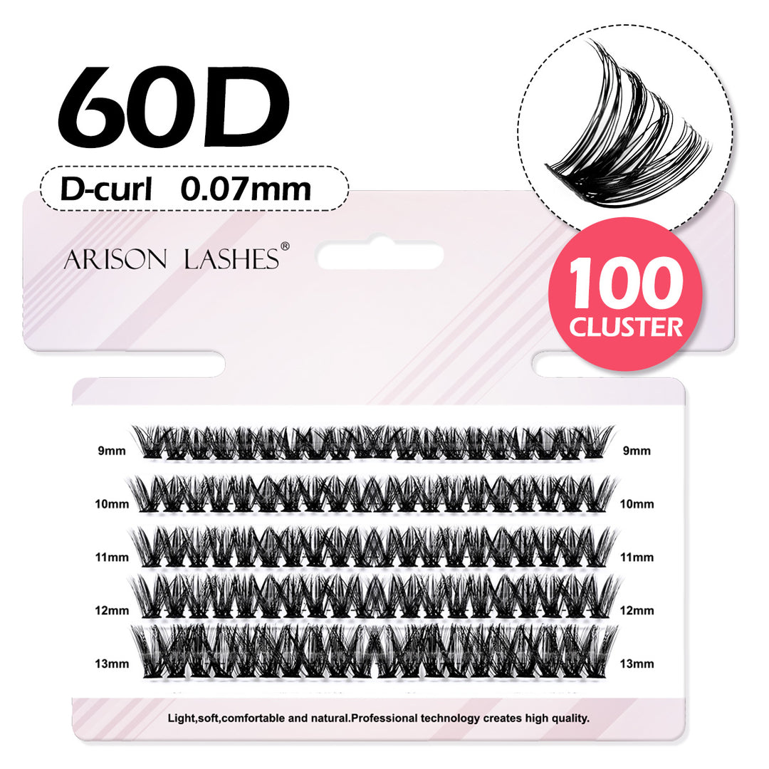 DIY Eyelash Clusters 10D-100D - 5 Rows