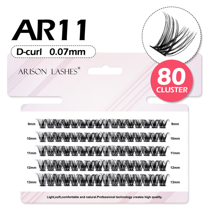 DIY Eyelash Clusters 10D-100D - 5 Rows