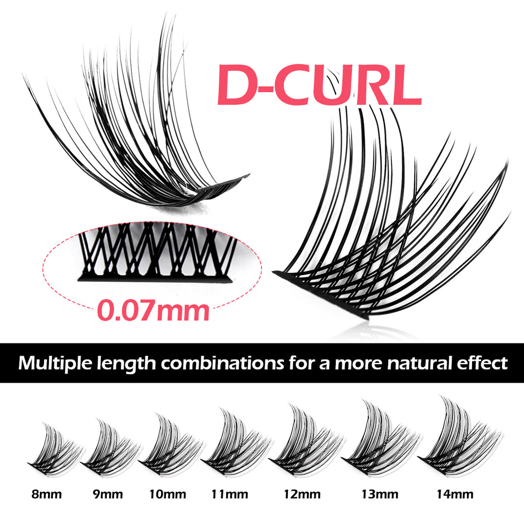 DIY Eyelash Clusters 10D-100D - 5 Rows