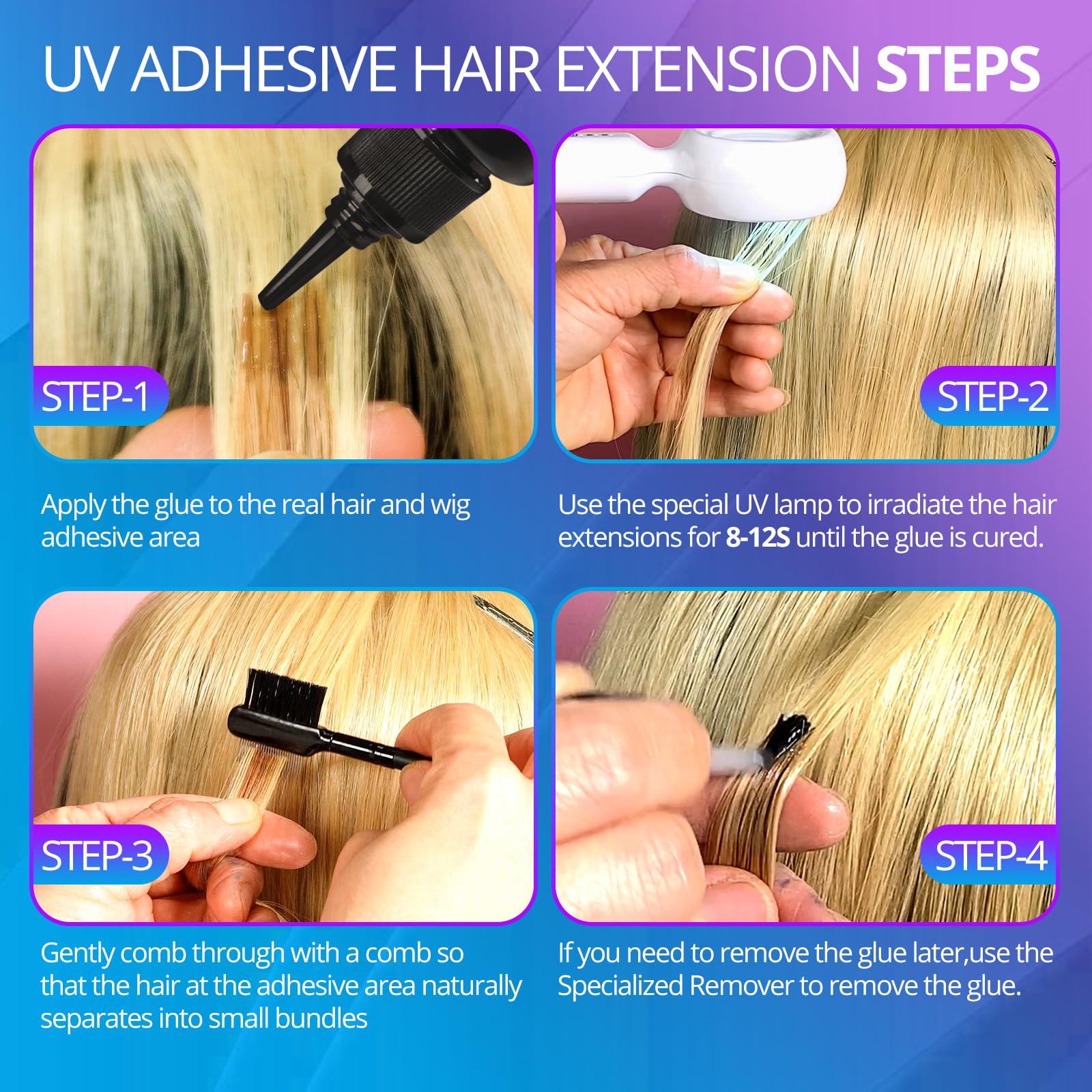 Glue in extensions best sale