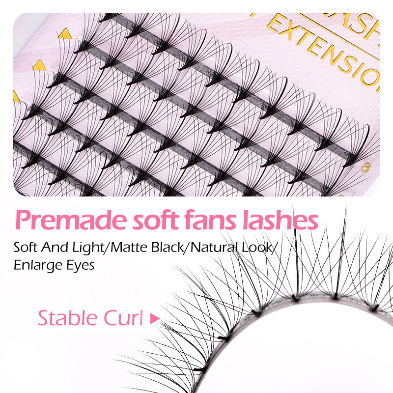 Wispy Premade Fans 9D