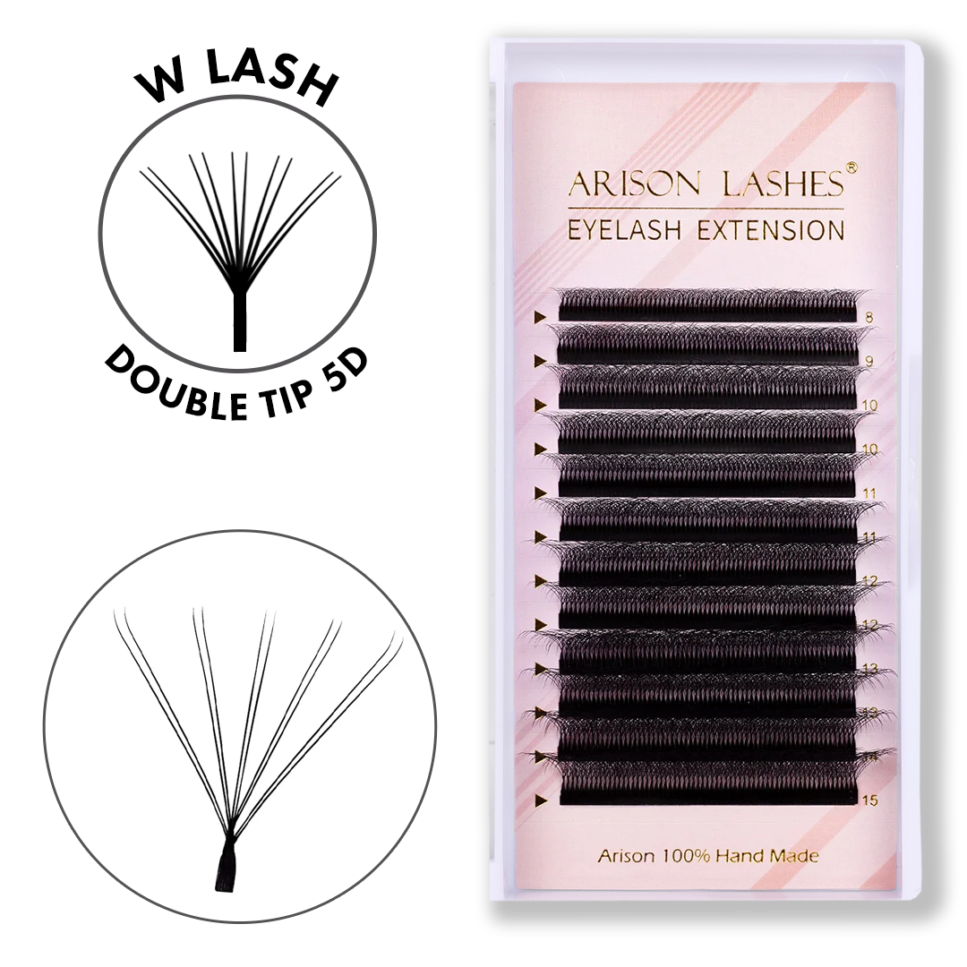 W Lashes - Double Tip 5D, 0.07mm