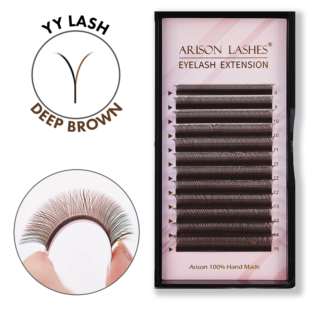 Deep Brown YY Lashes - 0.07mm