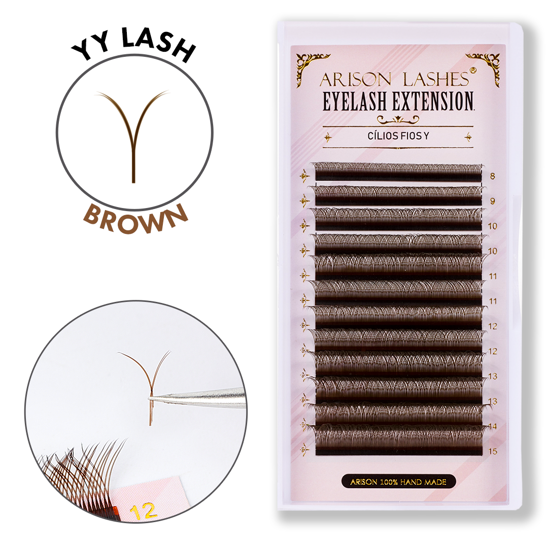 Brown YY Lashes - 0.07mm