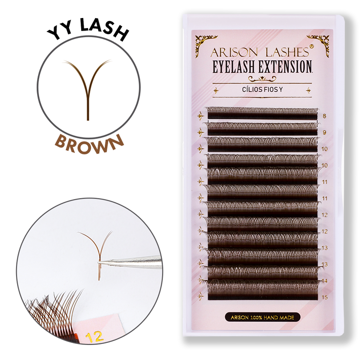 Brown YY Lashes - 0.07mm