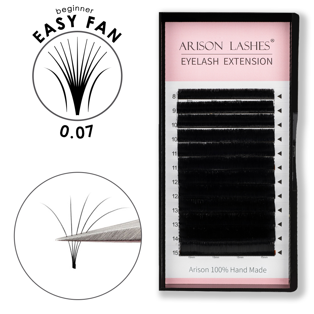 Easy Fanning Lashes for Beginners - 0.07mm