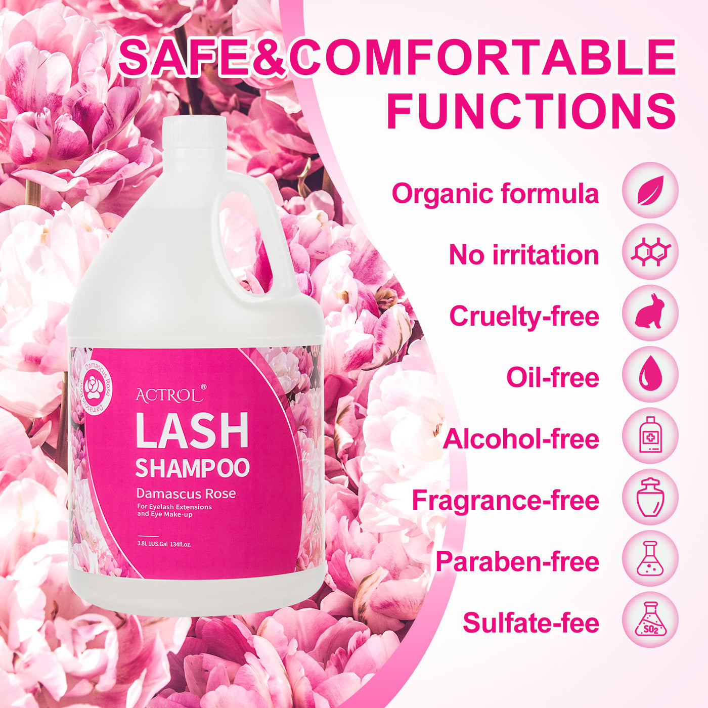 3.8L Lash Shampoo for Eyelash Extensions