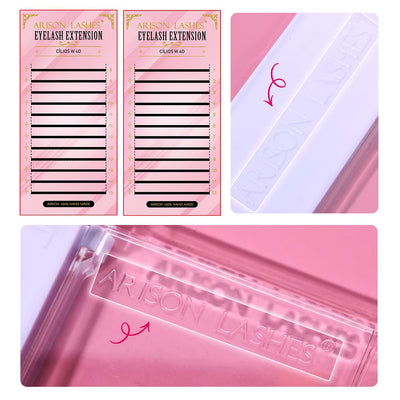 W-Shape Eyelash Extensions - 4D, 5D, 0.07mm