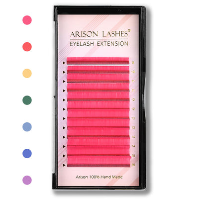 Colored Easy Fan Eyelash Extensions - 0.07mm