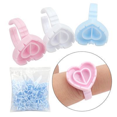 Disposable volume fan dual cup glue ring 100pcs