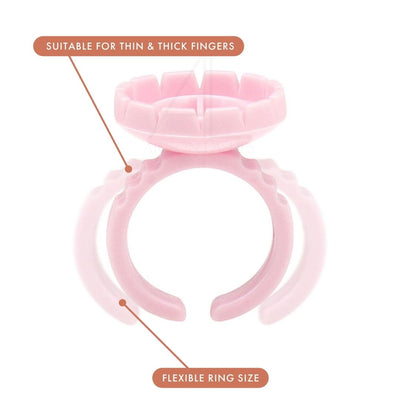 Disposable volume fan dual cup glue ring 100pcs