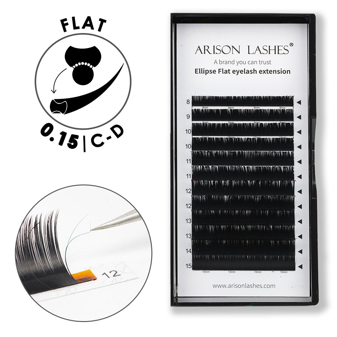 Ellipse Flat Eyelash Extensions 0.15mm