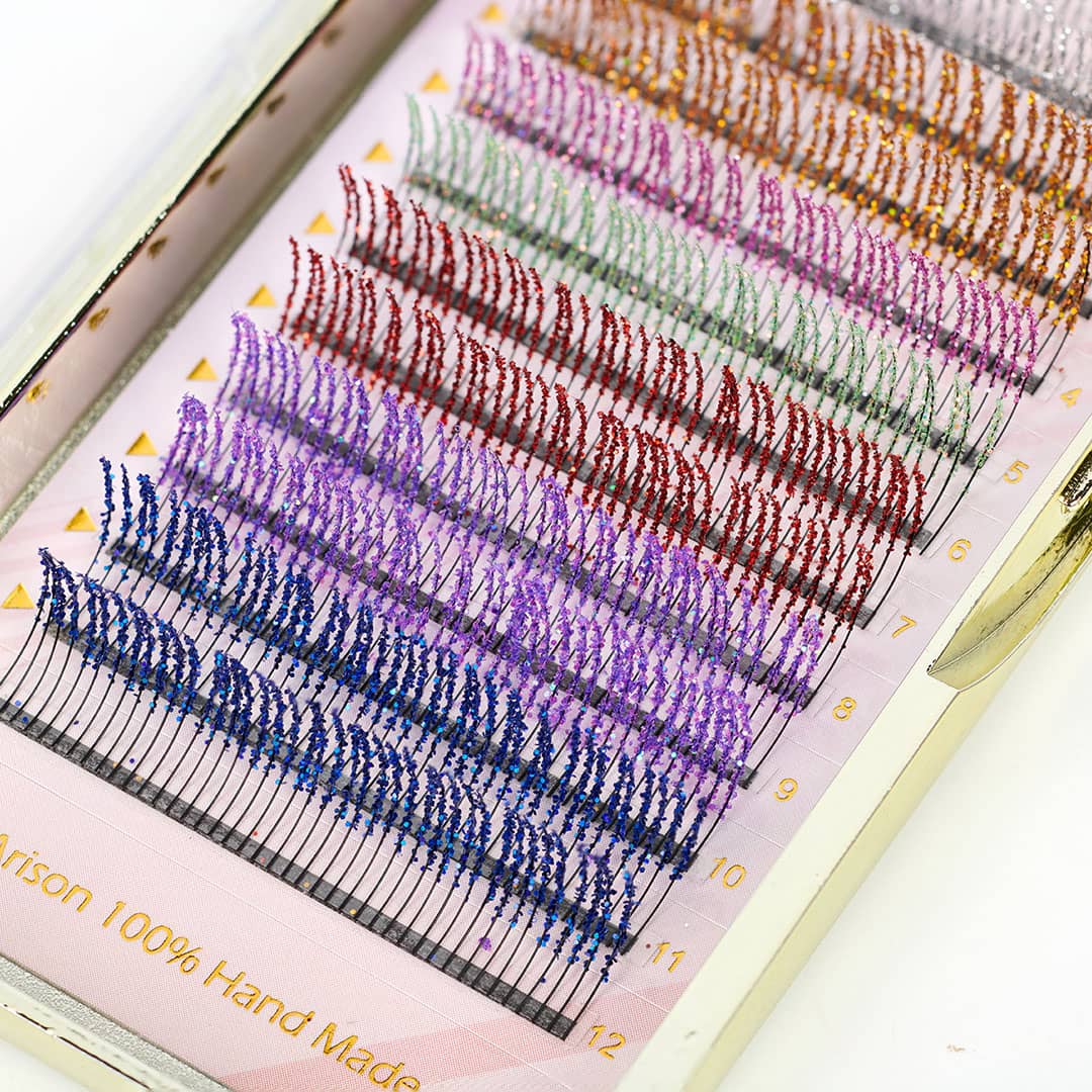 Glitter Eyelash Extensions - 0.15mm